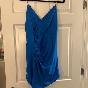 DO+BE blue satin dress